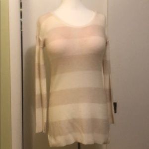 Wythe NY Tan/Cream 100% Cashmere Sweater